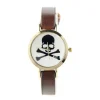 Femme Montre crâne pirate femme pas chère couleur brun