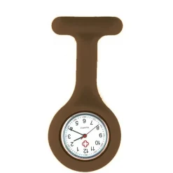 Femme Montre de blouse marron hopital silicone