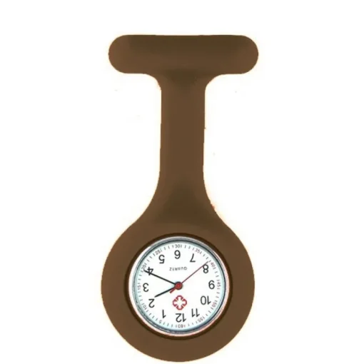 Femme Montre de blouse marron hopital silicone