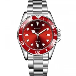 Homme Montre de luxe cadran rouge homme
