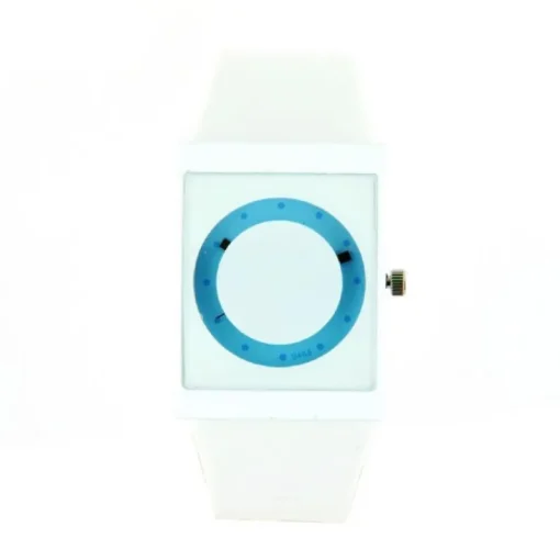 Femme Montre design blanc bracelet cuir