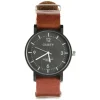 Homme Montre design bracelet NATO café