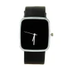 Femme Montre design noir WOMAGE