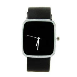 Femme Montre design noir WOMAGE