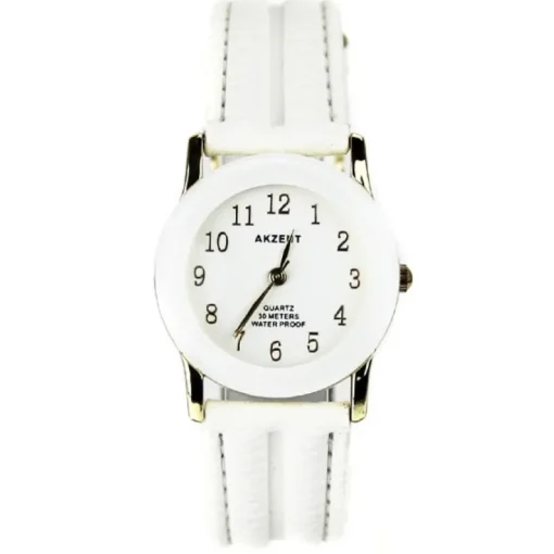 Femme Montre femme bracelet cuir blanc