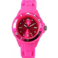 Femme Montre femme cadran rose bracelet silicone
