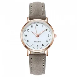 Femme Montre Femme Grise pas chere Aiguilles Lumineuses