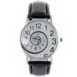 Femme Montre femme pas cher tourbillon originale bracelet cuir synthétique noir