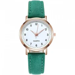 Femme Montre femme petit prix vert aiguilles lumineuses