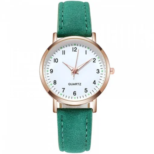 Femme Montre femme petit prix vert aiguilles lumineuses