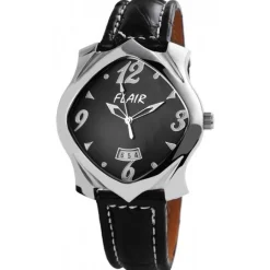 Homme Montre homme avec date cuir marque Flair