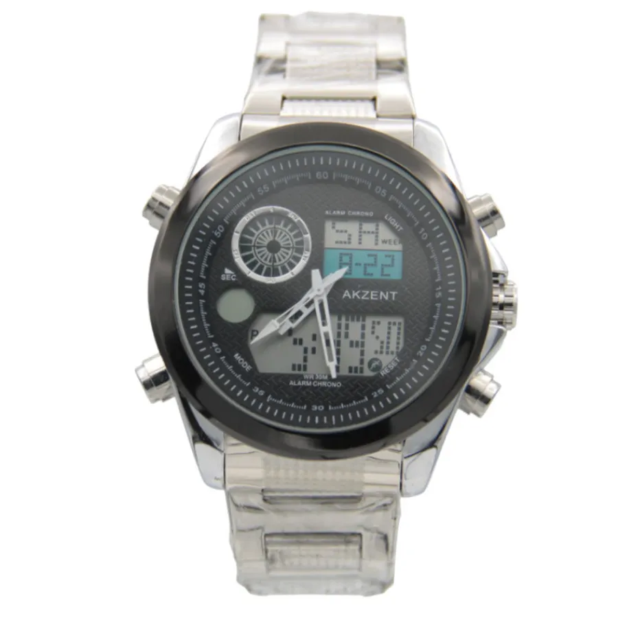 Homme Montre Homme Digitale et Analogique Akzent