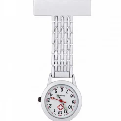 Femme Montre Infirmière Acier Blanc