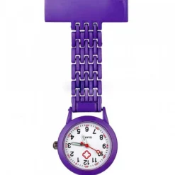 Femme Montre Infirmière pas chère Acier Violet