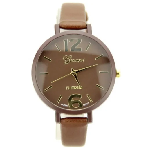 Femme Montre pas chère Chocolat Geneva classique femme