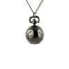Femme Montre pas chère femme pas chère boule noire + chaine