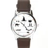 Femme Montre pas chère ok time unisexe sorcière chauve-souris