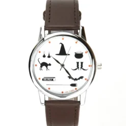 Femme Montre pas chère ok time unisexe sorcière chauve-souris