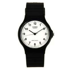 Femme Montre pas chère simple sport noir résine marque Casio unisexe