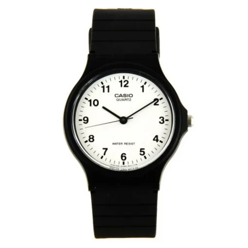 Femme Montre pas chère simple sport noir résine marque Casio unisexe