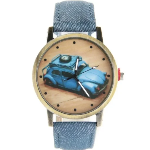Femme Montre pas chère vieille voiture unisexe