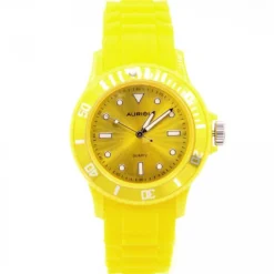 Femme Montre Silicone Jaune