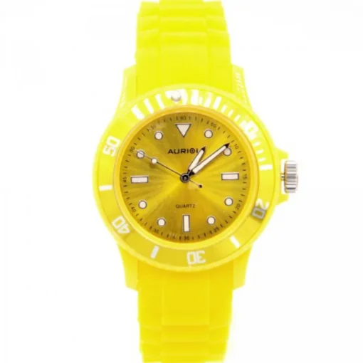 Femme Montre Silicone Jaune