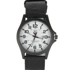 Homme Montre style militaire avec dateur