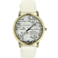 Femme montre style vintage pas chère blanc