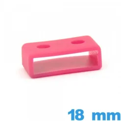 Passant bracelet  Casio 18 mm  - Rose