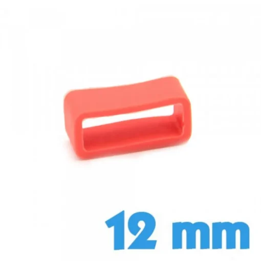 Passant Bracelet Montre Silicone 12 mm - Corail