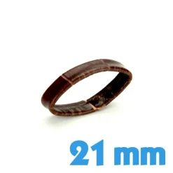 Passant Brun 21 mm de montre