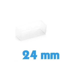 Passant de montre 24 mm  - Transparent