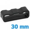 Passant pour Bracelet de Montre Silicone Noir 30 mm