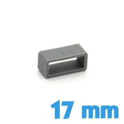 Passant pour bracelet Silicone 17 mm  - Gris