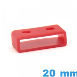Passant pour Casio de montre Silicone 20 mm pas cher - Rouge