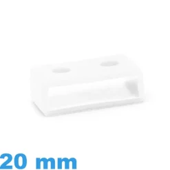 Passant pour Montre Casio G Shock 20 mm Silicone Blanc