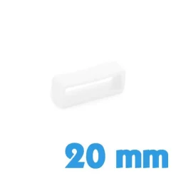 Passant Silicone Blanc 20 mm de montre