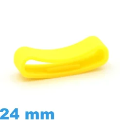 Passant Silicone pour Montre Suunto Jaune 24 mm pas cher