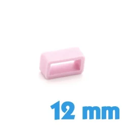 Passant Silicone Rose 12 mm pour bracelet
