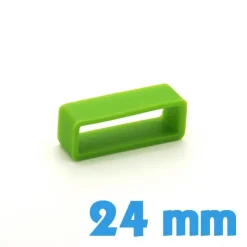 Passant Silicone Vert clair 24 mm de montre