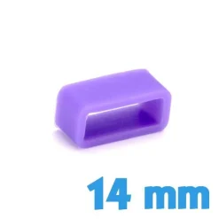 Passant Silicone Violet 14 mm pour montre pas cher