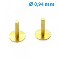 Pied de Cadran pour Montre Laiton - Diamètre 0.94mm - Lot de 2