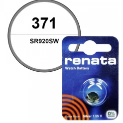 Pile 371 Renata oxyde d'argent 1,55 V pour montre