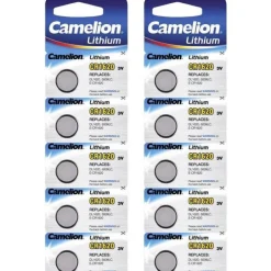 10 Piles  lithium 3 V CR1620 pour montre