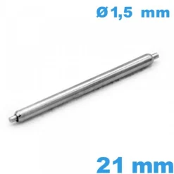 Pompe à ressort à l'unité pour bracelet montre 21mm  d :1,5 mm Non téléscopique épaulement simple Suisse