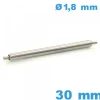 Pompe à ressort à l'unité réparation montre 30mm ISOSWISS diam : 1,8 mm Non téléscopique épaulement simple Suisse