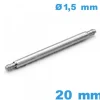 1 Pompe à ressort 20mm bracelet d :1,5 mm épaulement simple