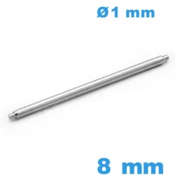 Pompe à ressort pour Montre 8 mm Acier 316L Épaulement Simple