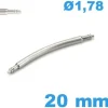 Pompe bracelet montre 20 mm courbée diam : 1,78 mm